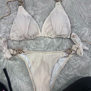 Elegant Cream Bikini Set